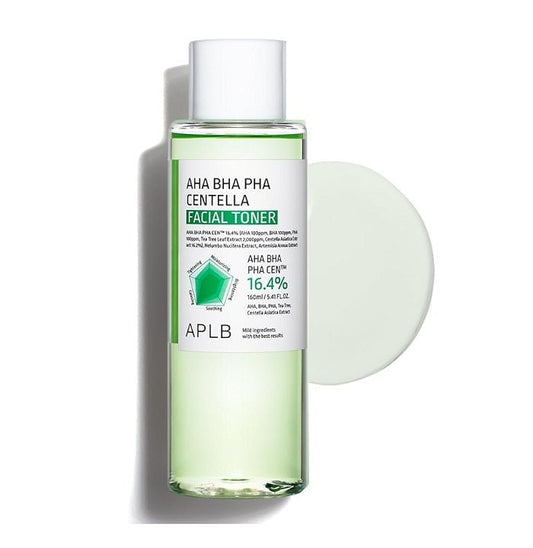 AHA BHA PHA CENTELLA FACIAL TONER - Toner Facial Pentru Exfoliere Blanda