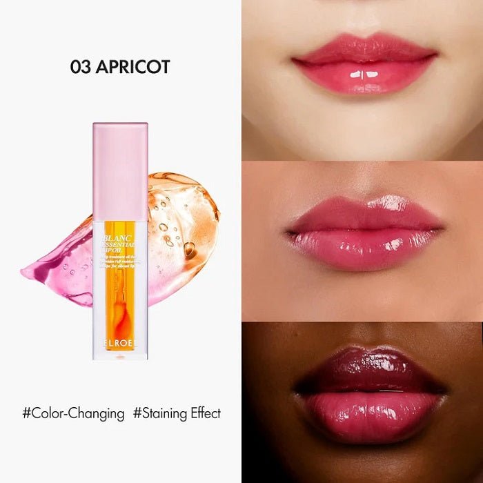 BLANC ESSENTIAL LIP OIL – 03 APRICOT- Ulei De Buze Nutritiv Cu Luciu Intens Si Durabil