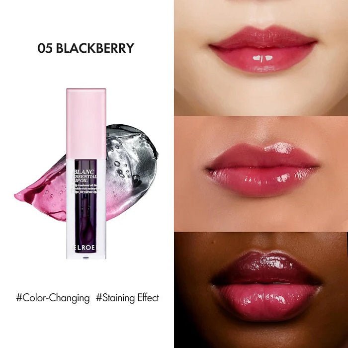 BLANC ESSENTIAL LIP OIL – 05 BLACKBERRY- Ulei De Buze Nutritiv Cu Luciu Intens Si Durabil